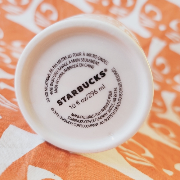 Starbucks Team Pumpkin Spice Latte travel ceramic mug. Perfect shape 2016 10oz - Picture 9 of 9